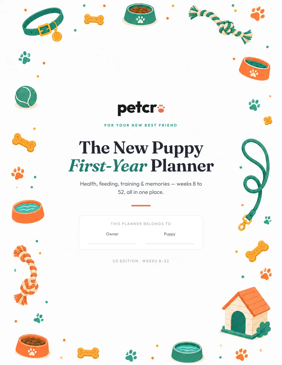 The New Puppy First-Year Planner — cover
